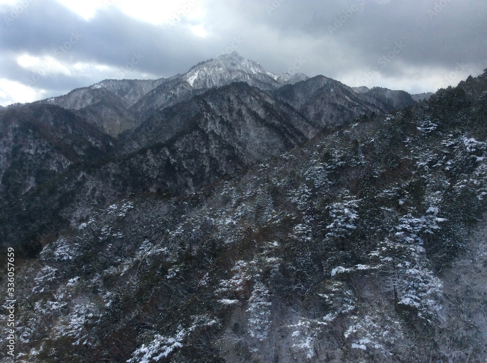Scenery from the ropeway of Mt. Gozaisho 