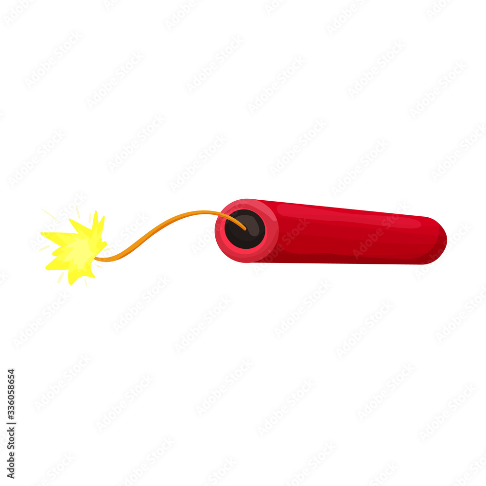 Dynamite vector icon.Cartoon vector icon isolated on white background dynamite. Dynamite vector icon.Cartoon vector icon isolated on white background dynamite.