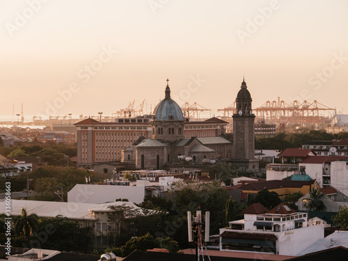 Manila Cathedral while sunset © SmallWorldProduction
