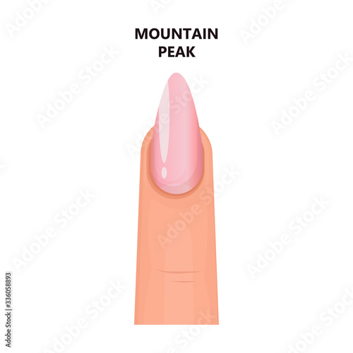 Shape nail vector icon.Cartoon vector icon isolated on white background shape nail.