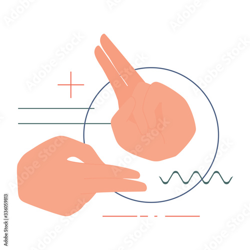 Sign language concept