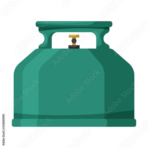 Gas bottle vector icon.Cartoon vector icon isolated on white background gas bottle.