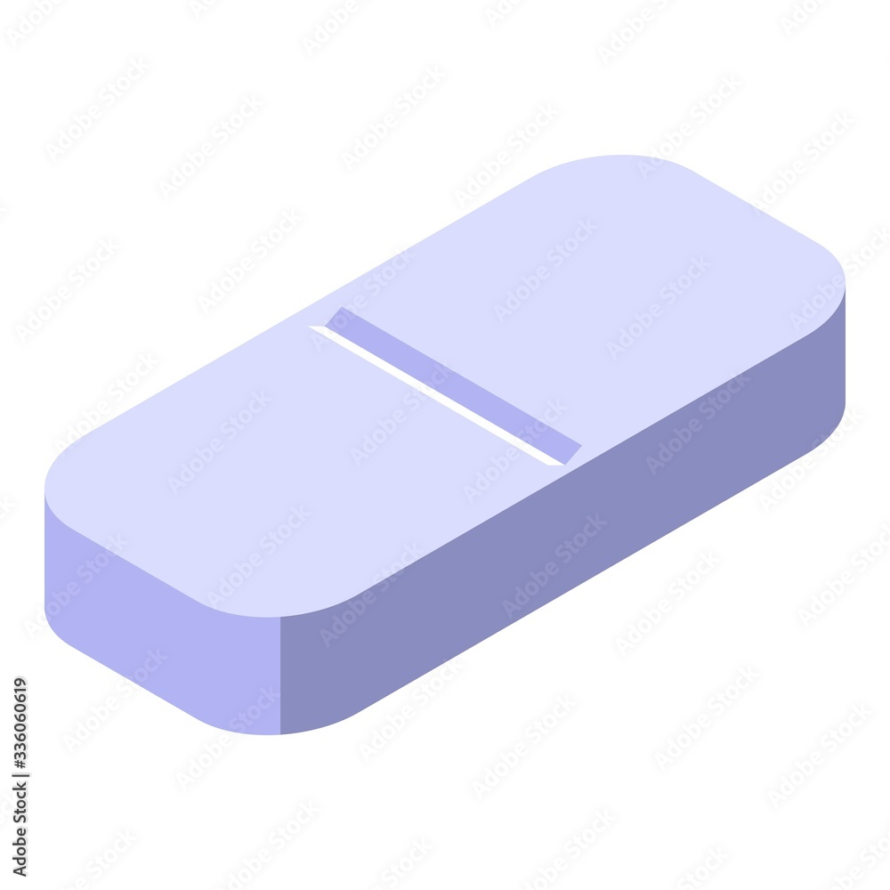 Tablet pill icon. Isometric of tablet pill vector icon for web design isolated on white background Tablet pill icon. Isometric of tablet pill vector icon for web design isolated on white background