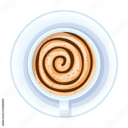 Coffee vector icon.Cartoon vector icon isolated on white background coffee.