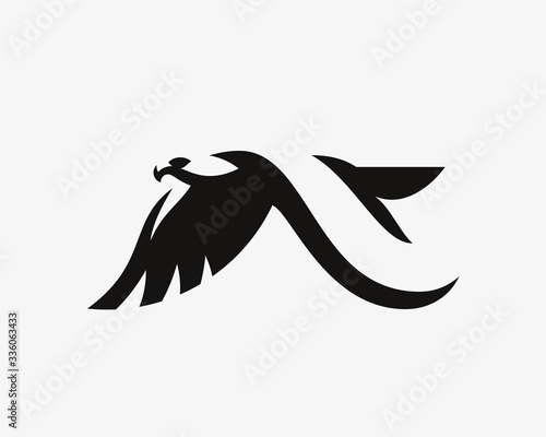 Eagle logo. Hawk emblem design editable for your business. Vector illustration.