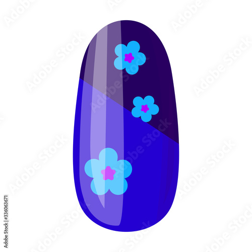 Nail of manicure vector icon.Cartoon vector icon isolated on white background nail of manicure.