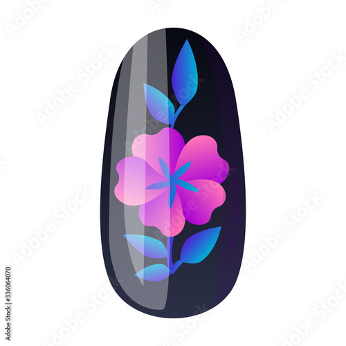 Nail of manicure vector icon.Cartoon vector icon isolated on white background nail of manicure.