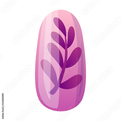 Nail of manicure vector icon.Cartoon vector icon isolated on white background nail of manicure.