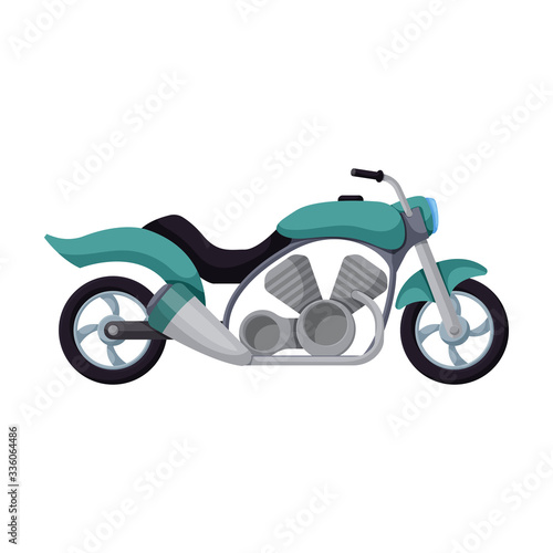 Motorcycle vector icon.Cartoon vector icon isolated on white background motorcycle.