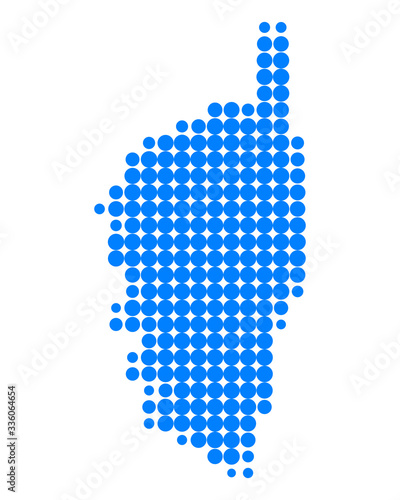 Karte von Korsika