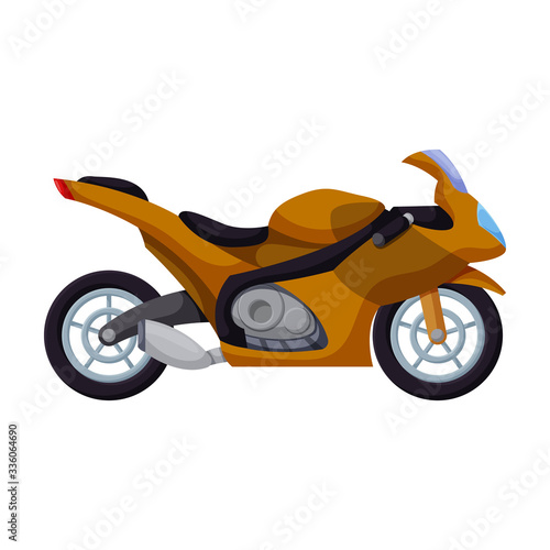 Motorcycle vector icon.Cartoon vector icon isolated on white background motorcycle.