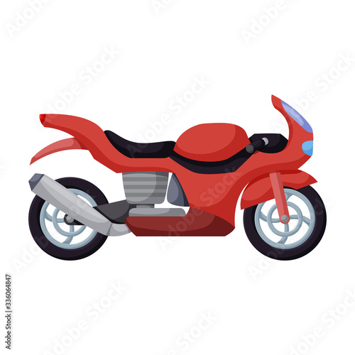 Motorcycle vector icon.Cartoon vector icon isolated on white background motorcycle.