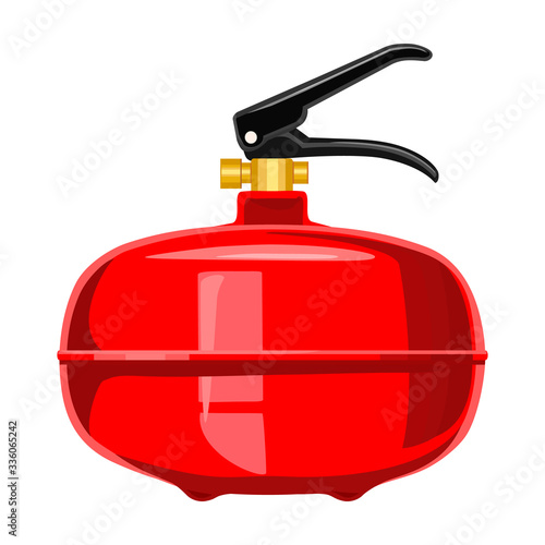 Fire extinguisher vector icon.Cartoon vector icon isolated on white background fire extinguishe.