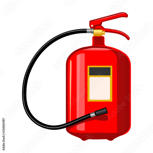 Fire extinguisher vector icon.Cartoon vector icon isolated on white background fire extinguishe.