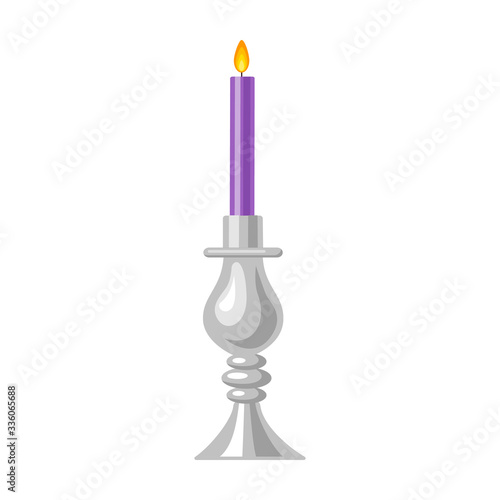 Candlestick vector icon.Cartoon vector icon isolated on white background candlestick.