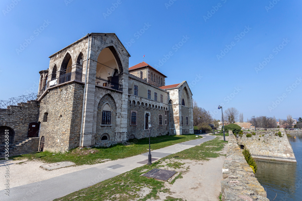 The castle of Tata on a sunny spring day