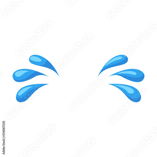Tears vector icon.Cartoon vector icon isolated on white background tears.