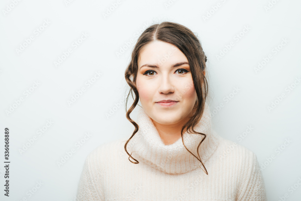 Beautiful brunette businesswoman