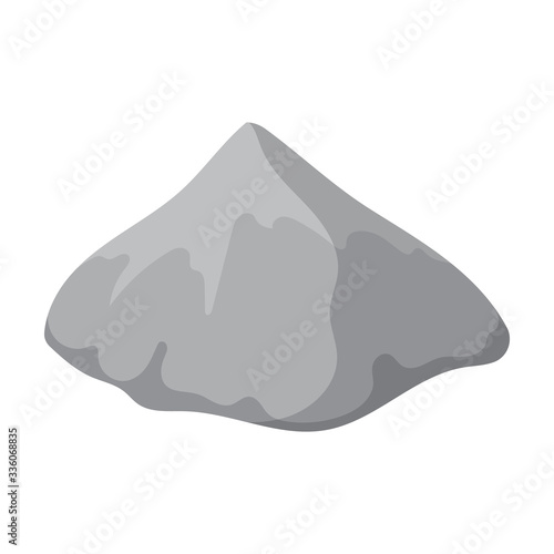 Pile cement vector icon.Cartoon vector icon isolated on white background pile cement.