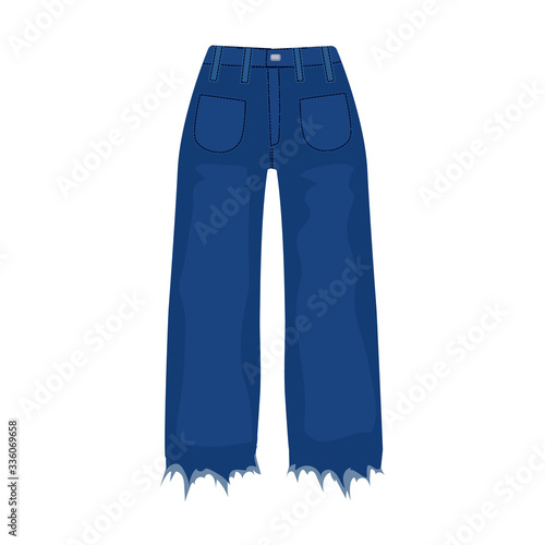 Pants vector icon.Cartoon vector icon isolated on white background pants.