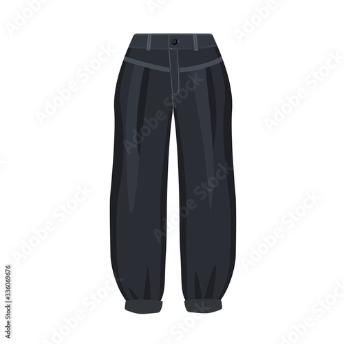Pants vector icon.Cartoon vector icon isolated on white background pants.