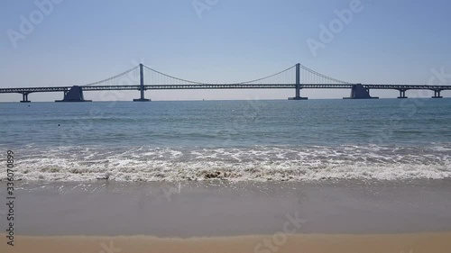 Gwangan bridge and beach