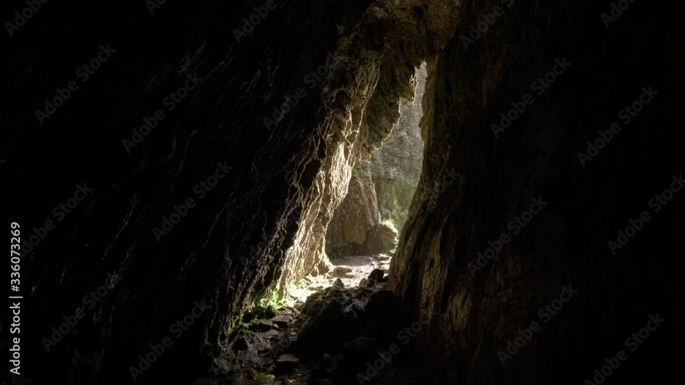 Slow motion Water Dripping in a Natural Cave Slow motion Water Dripping in a Natural Cave