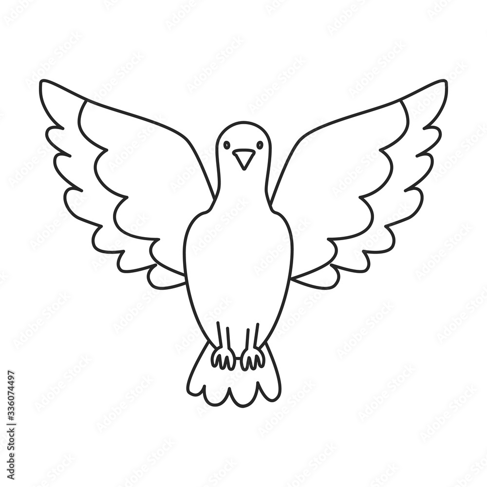Dove of peace vector icon.Outline vector icon isolated on white background dove of peace. Dove of peace vector icon.Outline vector icon isolated on white background dove of peace.