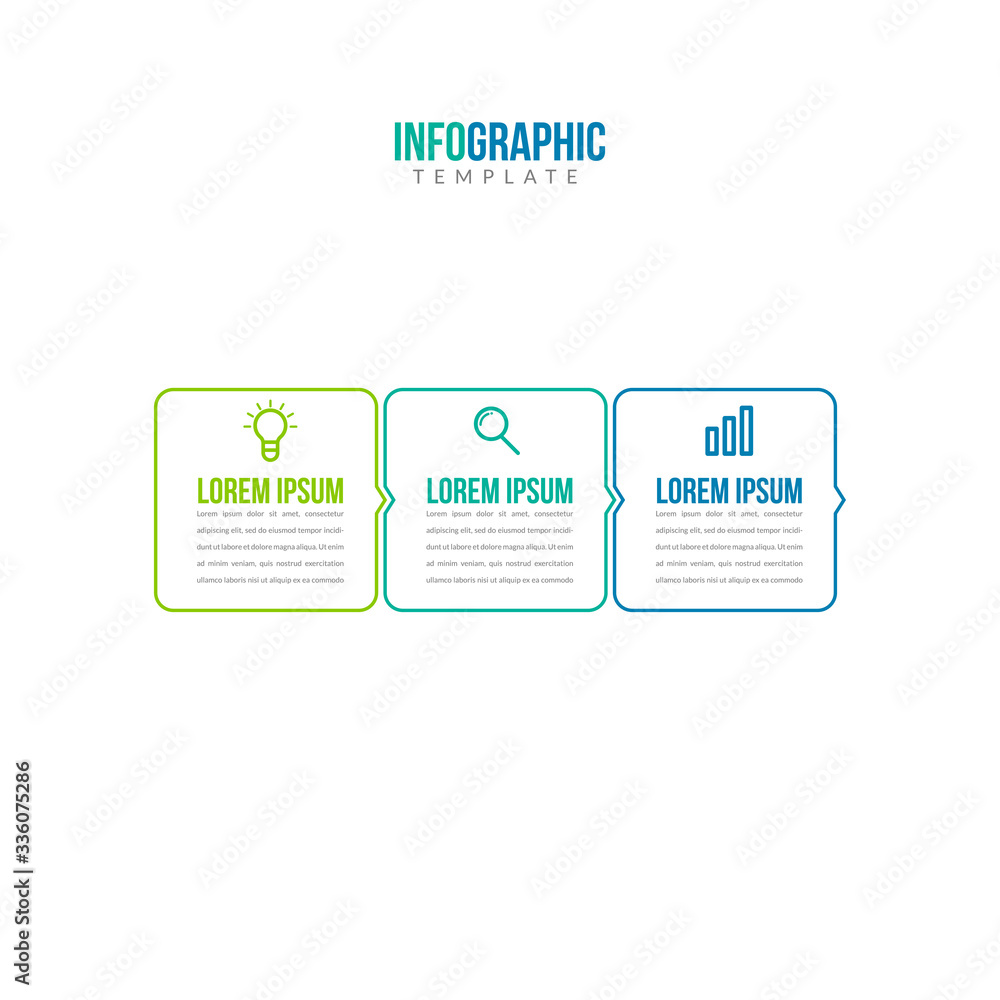 Minimal Business Infographics template. Timeline with 3 steps, options and marketing icons .Vector linear infographic with three conected elements. Can be use for presentation. Minimal Business Infographics template. Timeline with 3 steps, options and marketing icons .Vector linear infographic with three conected elements. Can be use for presentation.