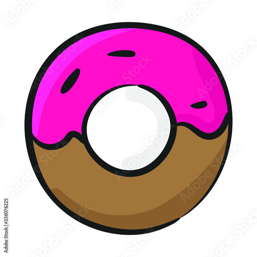 Icon of fried dough confection or dessert food