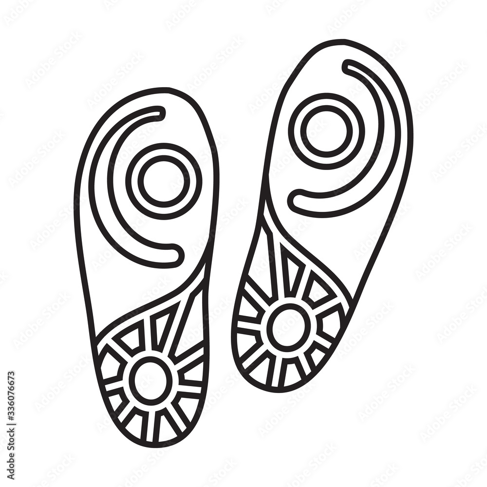 Print of shoe vector icon.Outline vector icon isolated on white background print of shoe . Print of shoe vector icon.Outline vector icon isolated on white background print of shoe .