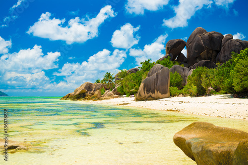 Anse Source d'Argent, La Digue - tropical beach on the Seychelles