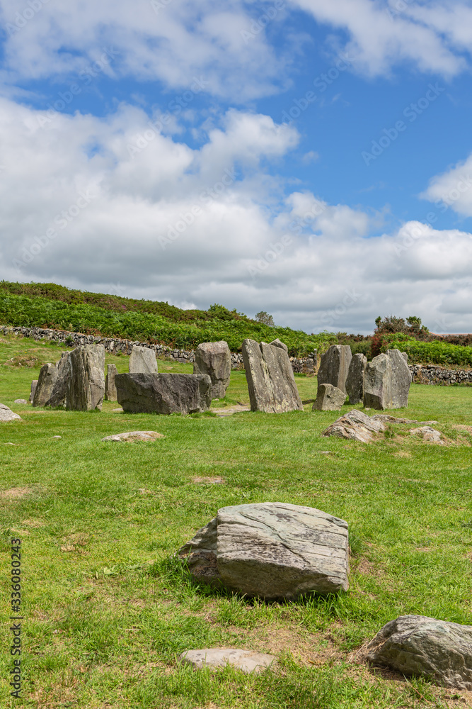 Drombeg Steinkreis im Sommer - County Cork, Irland Drombeg Steinkreis im Sommer - County Cork, Irland