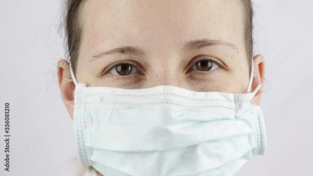 portrait of a girl in a medical bandage, concept of virus, coronavirus, self-isolation, quarantine, COVID-19 portrait of a girl in a medical bandage, concept of virus, coronavirus, self-isolation, quarantine, COVID-19