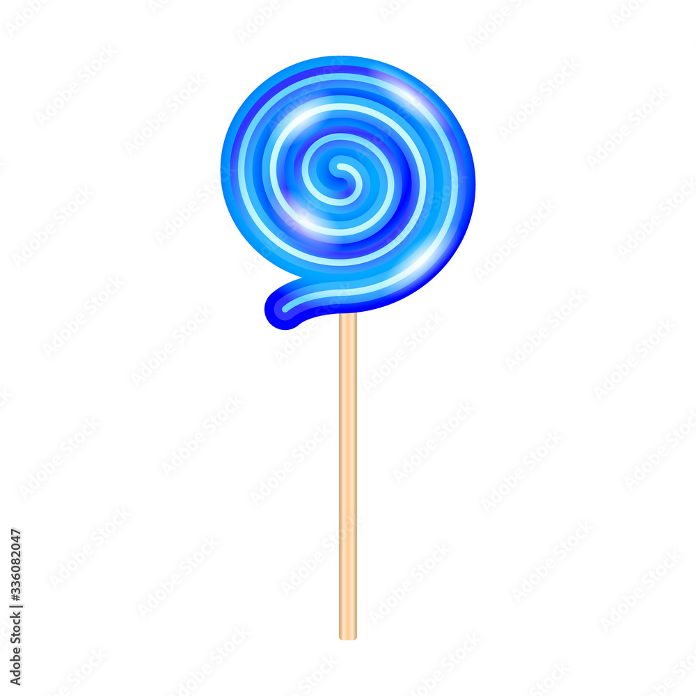 Lollipop vector icon. Realistic vector icon isolated on white background lollipop. Lollipop vector icon. Realistic vector icon isolated on white background lollipop.