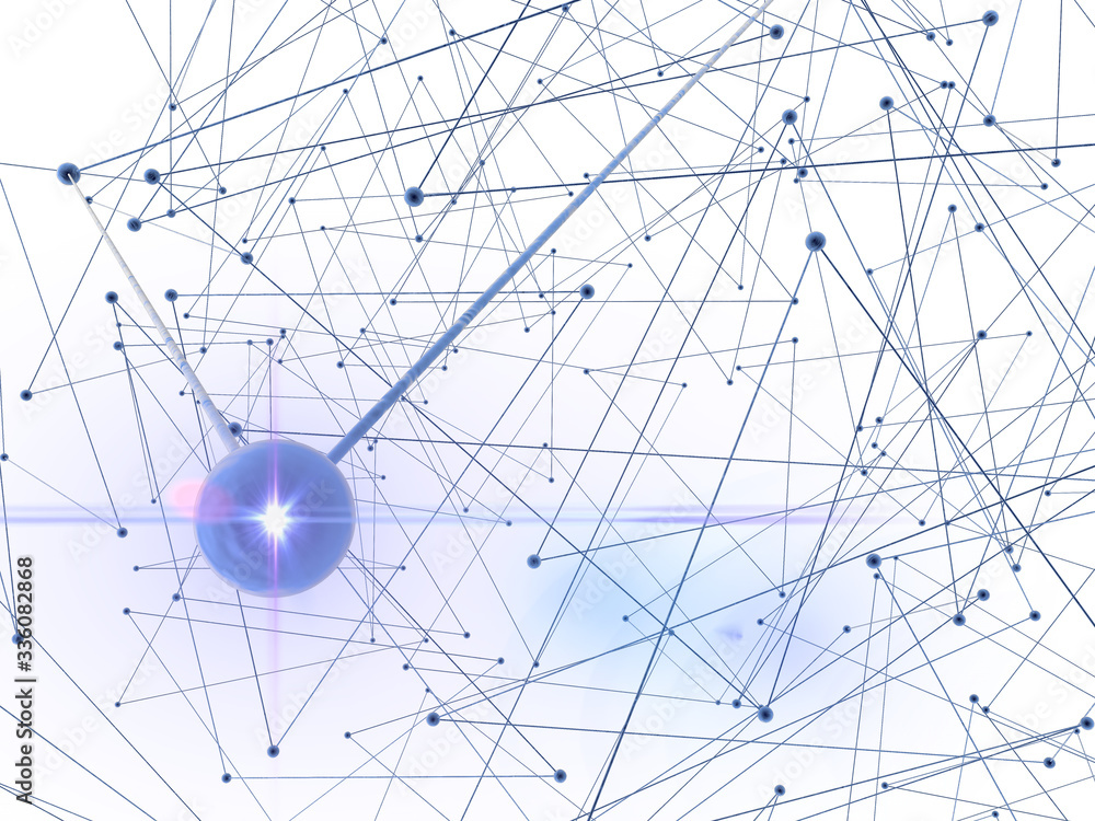 Abstract 3d plexus background technology ,Blockchain Digital data ...