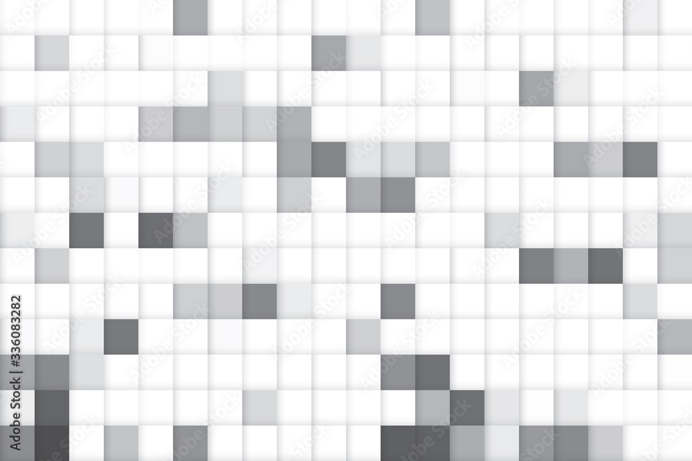 Fototapeta premium Abstract geometric white and gray color background. Vector, illustration.