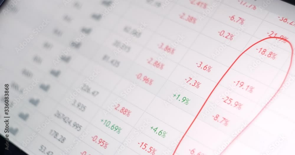 Man touching screen, browse foreign exchange market data, chart. The trader uses a smart screen to track and analyze stock indexes and circles and highlights data on the screen with a marker stylus. Man touching screen, browse foreign exchange market data, chart. The trader uses a smart screen to track and analyze stock indexes and circles and highlights data on the screen with a marker stylus.
