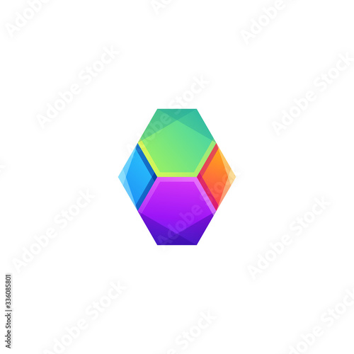diamond logo design vector abstract