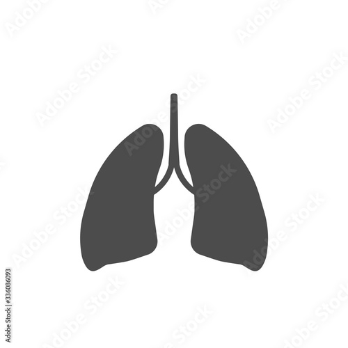 Human lungs vector illustration
