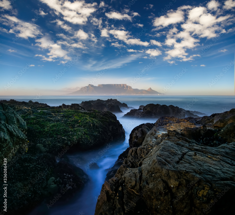 Table Mountain coast in Cape Town South Africa
