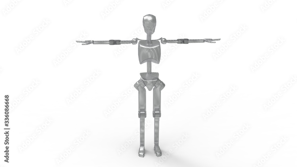 Fototapeta premium 3d illustration of the toy human