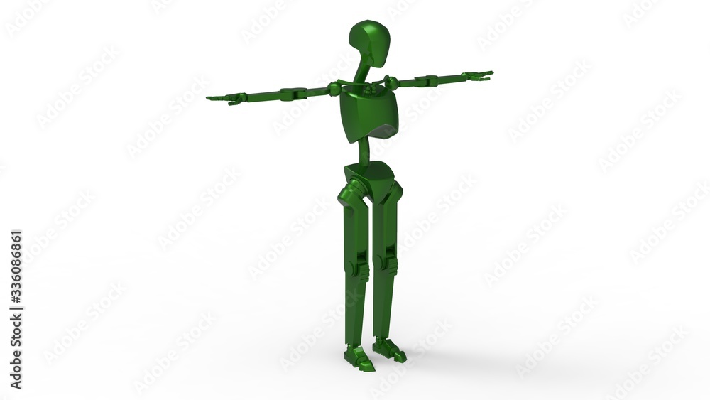 3d illustration of the toy human 3d illustration of the toy human