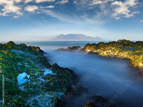 Table Mountain coast in Cape Town South Africa