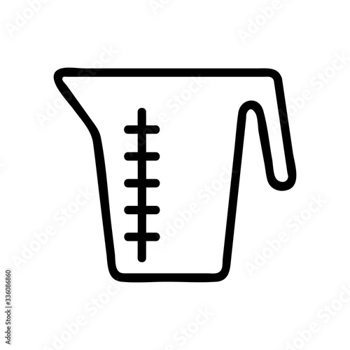 measuring Cup icon vector. measuring Cup sign. isolated contour symbol illustration