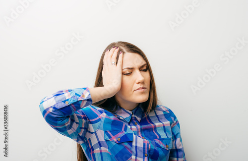 woman with headache