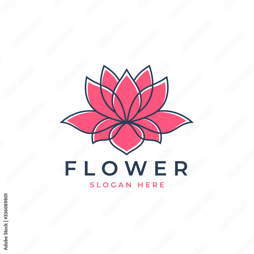 pink lotus logo design pink lotus logo design