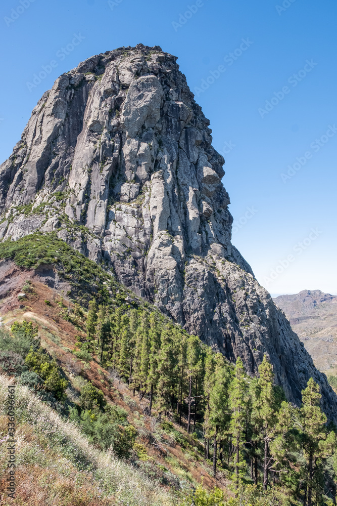 Roque de Agando auf La Gomera Kanarische Inseln