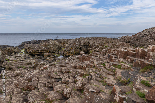 Obraz na płótnie Landschaft rund um den Giant's Causeway in Nordirland w salonie