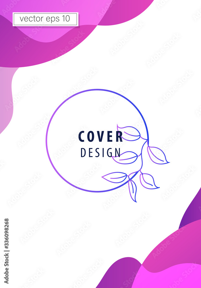 Social media stories and posts. Background template with copy space for text and image designs with abstract colored shapes, line art, warm colorful tropical leaves.